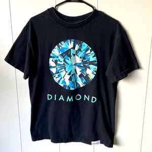 Diamond Supply Co T-Shirt Big Logo Spellout Medium Black